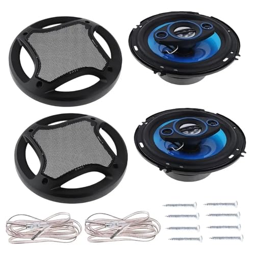 SRKATI Auto-Hochtöner 2Pcs Koaxial Lautsprecher 130W Vollständige Palette Frequenz HiFi Fahrzeug Lautsprecher Horn Lautsprecher Horn von SRKATI