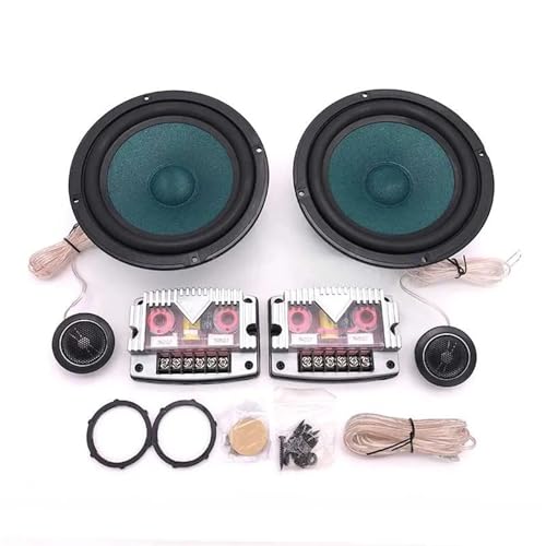 SRKATI Auto-Hochtöner 6,5 Zoll Auto-Audio-Lautsprecherkomponente, 4 Ohm, 380 W, mit Hochtöner, Crossover, 2-Wege-HiFi-Autolautsprecherset, 6-1/2 Zoll Lautsprecher Horn SRKATI Auto-Hochtöner 6,5 Zoll Auto-Audio-Lautsprecherkomponente, 4 Ohm, 380 W, mit Hochtöner, Crossover, 2-Wege-HiFi-Autolautsprecherset, 6-1/2 Zoll Lautsprecher Horn von SRKATI