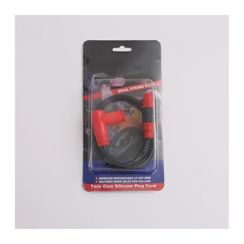 SRKATI Zündkerzen Universal Motorrad Zündspule Zündkerze Iridium Power Kabel Für Dirt Bike Go Kart ATV Roller Moped Zündungskabel(Black) von SRKATI