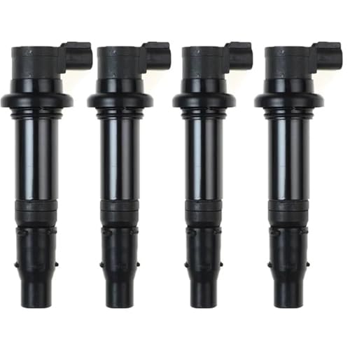 Zündkerzen 4Pcs Zündspule F6T558 F6T560 Für Yamaha YZF R1 R6 R6S Für VMX Für V Max 2002-2017 Zündungskabel(4pcs) von SRKATI