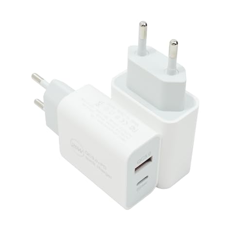 2 Stück USB C Ladegerät, für iPhone 16 15 14 Plus Pro Max 13/12/11/XR/iPad/AirPods USB A+C PD 3.0 Schnellladegerät, Ladestecker Power Adapter USB Stecker Netzteil 20W (Ohne Ladekabel) von SRLWMYI