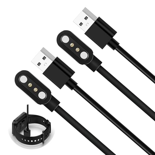 SRLWMYI 2PCS Smartwatch Ladekabel Ladekabel für Smartwatch Universelles Cable USB 2 polig Chargeur pour montre intelligente/tracker de fitness(2.84mm), mit den Meisten Geräten von SRLWMYI