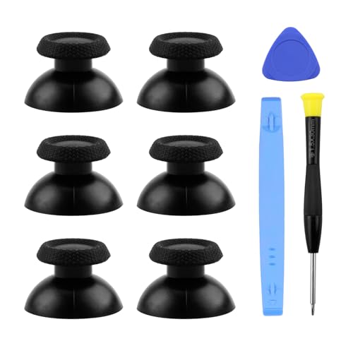 SRLWMYI 3 Paar Thumbsticks Joysticks Analogsticks und Reparatur Werkzeuge Kit für PS5, Analoge Joystick Schwarz Kappen Ersatzteile für PS5 Controller, Texturiert Analogsticks Aufsätze für PS5 SRLWMYI 3 Paar Thumbsticks Joysticks Analogsticks und Reparatur Werkzeuge Kit für PS5, Analoge Joystick Schwarz Kappen Ersatzteile für PS5 Controller, Texturiert Analogsticks Aufsätze für PS5 von SRLWMYI