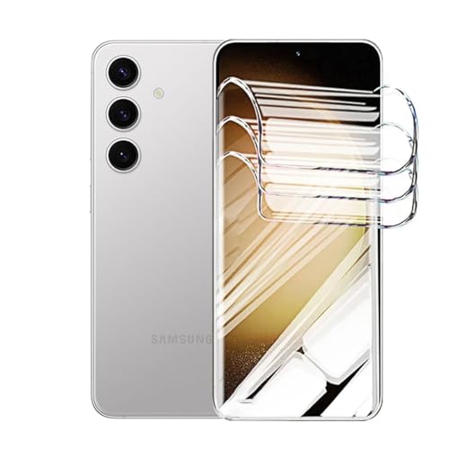 3 Stück Displayschutzfolie aus Hydrogel für Samsung Galaxy S24 5G (6.2"), Selbstheilende TPU-Folie, [Anti-Bläschen][Hohe Empfindlichkeit][Anti Kratzer Schutz Displayfolie] von SRSRROP