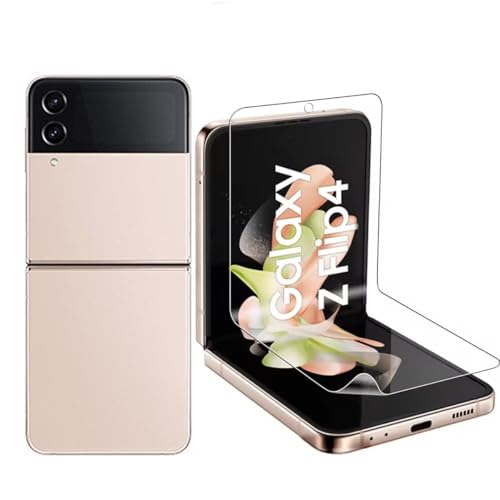 Schutzfolie für Samsung Galaxy Z Flip4 / Galaxy Z Flip 4 (6.7"),[3 Stück] Flexible TPU Displayschutzfolie,Full Screen HD Klarsicht Displayschutz,Kratzfest,Anti-Öl, Anti-Blasen,Nicht Gehärtetes Glas von SRSRROP