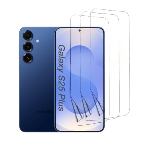 SRSRROP Hydrogel Schutzfolie für Samsung Galaxy S25 + Plus 5G 6.7 Zoll,HD Klar Displayfolie,mit Einfachem Installationswerkzeug,3 Stück, Hydrogel Film screen protector von SRSRROP