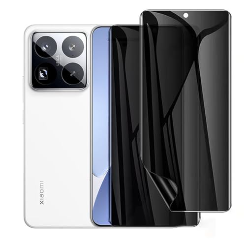 SRSRROP 2X Sichtschutz Schutzfolie für Xiaomi 15 Pro/15 Ultra 6.73", Blasenfreie Weich TPU Privacy Displayschutzfolie [Anti Spähen] [Anti-Kratzen] von SRSRROP
