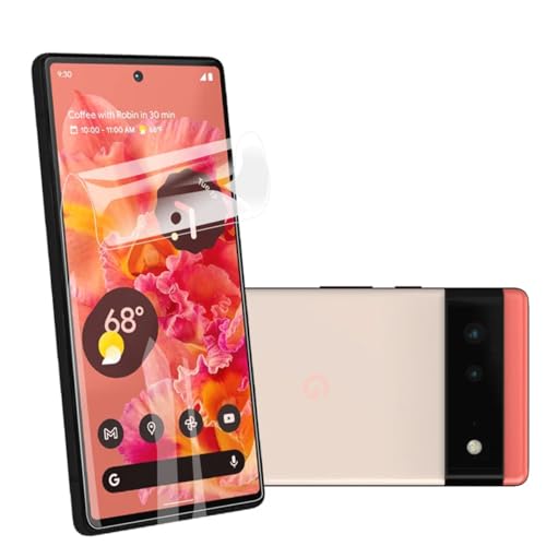 SRSRROP 3 Stück Displayschutzfolie aus Hydrogel für Google Pixel 6 6.4", Selbstheilende TPU-Folie, [Anti-Bläschen][Hohe Empfindlichkeit][Anti Kratzer Schutz Displayfolie] von SRSRROP