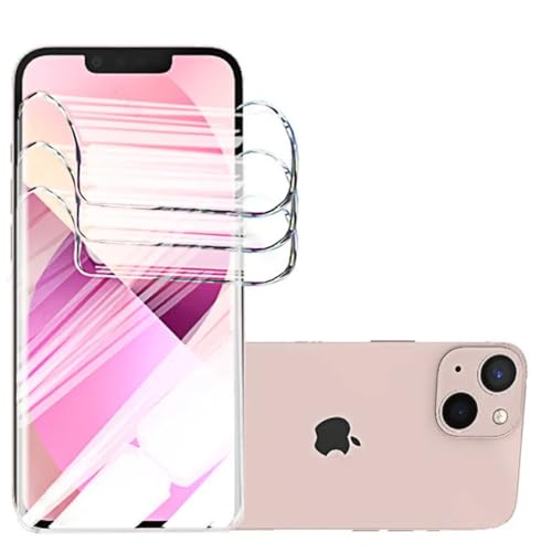 SRSRROP 3 Stück Displayschutzfolie aus Hydrogel für iPhone 13 mini (5.4)", Selbstheilende TPU-Folie, [Anti-Bläschen][Hohe Empfindlichkeit][Anti Kratzer Schutz Displayfolie] von SRSRROP
