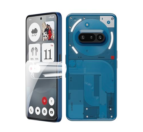 SRSRROP 3 Stück Hohe Empfindlichkeit Hydrogel Film für Nothing Phone (3a)/(3a) Pro 5G 6.77", Flexibel HD Clear，Fingerabdruck-ID Unterstützen,Kratzfest Keine Blasen von SRSRROP