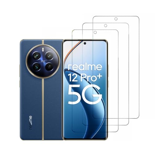 SRSRROP 3 Stück Panzer Schutz Glas für Realme 12 Plus 5G/ Realme 12+ 5G (6.67"), 9H Härte Folie Displayschutz [Anti-Kratzen] [HD Klar][Bläschenfrei] von SRSRROP