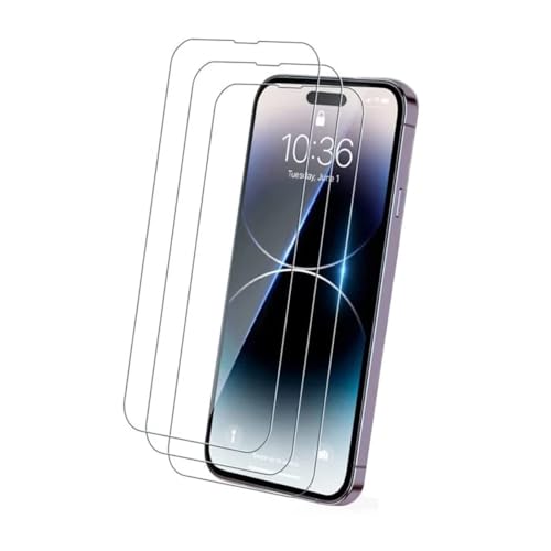 SRSRROP 3 Stück Panzer Schutz Glas für iPhone 16 Pro Max 6.9", 9H Härte Folie Displayschutz [Anti-Kratzen] [HD Klar][Bläschenfrei] von SRSRROP