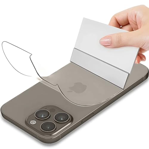 SRSRROP 3 Stück Rückseite Schutzfolie für iPhone 16 Pro 6.3", Zurück Hydrogel Folie, Flexible TPU-Displayschutzfolien Film [nicht glas] von SRSRROP