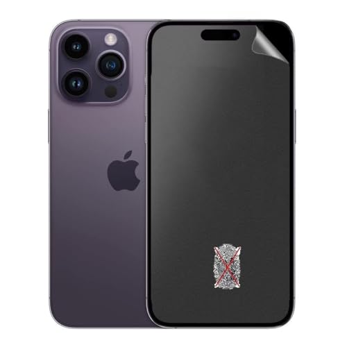 SRSRROP 3x matte Displayfolie für iPhone 14 Pro Max (6.7"), Blendschutz matte Schutzfolie, Anti-Fingerabdruck Displayschutzfolie von SRSRROP