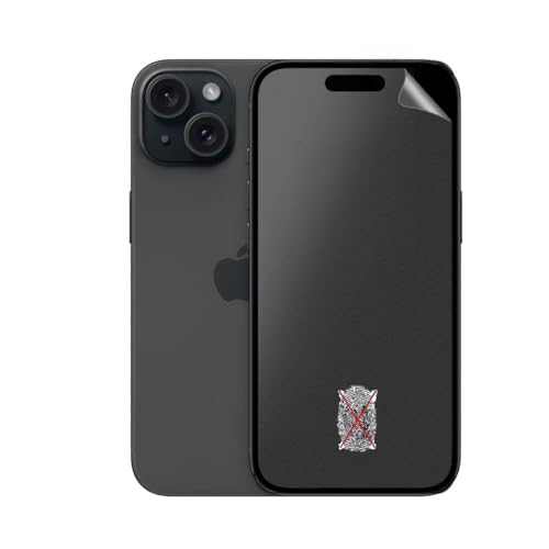 SRSRROP 3x matte Displayfolie für iPhone 15 (6.1)", Blendschutz matte Schutzfolie, Anti-Fingerabdruck Displayschutzfolie von SRSRROP