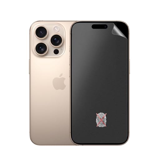SRSRROP 3x matte Displayfolie für iPhone 16 Pro 6.3", Blendschutz matte Schutzfolie, Anti-Fingerabdruck Displayschutzfolie von SRSRROP