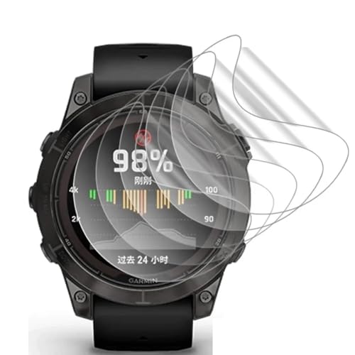 SRSRROP 5 Stück Displayschutz Folie für GRMN Forerunner 55, Flexible TPU Folie, Anti-Kratzer HD Klar Displayfolie, Selbstheilung von SRSRROP