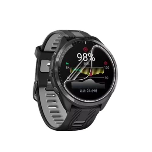 SRSRROP 5 Stück Displayschutz Folie für Garmin Forerunner 965, Flexible TPU Folie, Anti-Kratzer HD Klar Displayfolie, Selbstheilung SRSRROP 5 Stück Displayschutz Folie für Garmin Forerunner 965, Flexible TPU Folie, Anti-Kratzer HD Klar Displayfolie, Selbstheilung von SRSRROP
