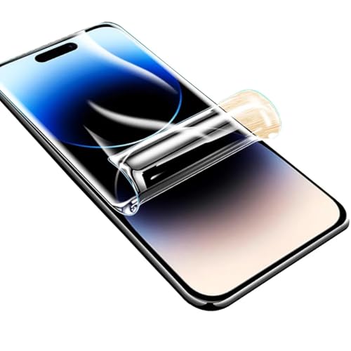SRSRROP Displayschutzfolie Schutzfolie für iPhone 16e 6.1", 3 Stück Transparente Flexible Hydrogel Folie TPU Film [Anti-Kratzer] [hohe Empfindlichkeit] von SRSRROP