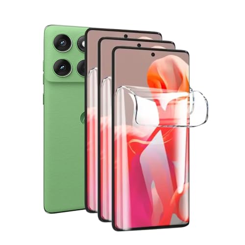 SRSRROP Hydrogel Displayschutzfolie für Motorola Moto Edge 60/60 Fusion 6.7", 3 Stück Weich TPU Schutzfolie -Klar HD Hydrogel Film- Weich Hydrogel Folie HD -Super Haptik & Kinderleichte Anbringung SRSRROP Hydrogel Displayschutzfolie für Motorola Moto Edge 60/60 Fusion 6.7", 3 Stück Weich TPU Schutzfolie -Klar HD Hydrogel Film- Weich Hydrogel Folie HD -Super Haptik & Kinderleichte Anbringung von SRSRROP