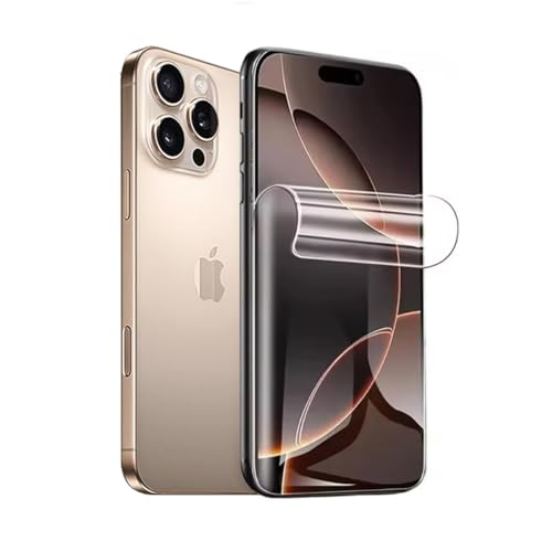 SRSRROP Hydrogel Schutzfolie für iPhone 16 Pro Max 6,9 Zoll, Transparente Flexible Hydrogel Folie TPU, HD Klar, mit Einfachem Installationswerkzeug,3 Stück SRSRROP Hydrogel Schutzfolie für iPhone 16 Pro Max 6,9 Zoll, Transparente Flexible Hydrogel Folie TPU, HD Klar, mit Einfachem Installationswerkzeug,3 Stück von SRSRROP