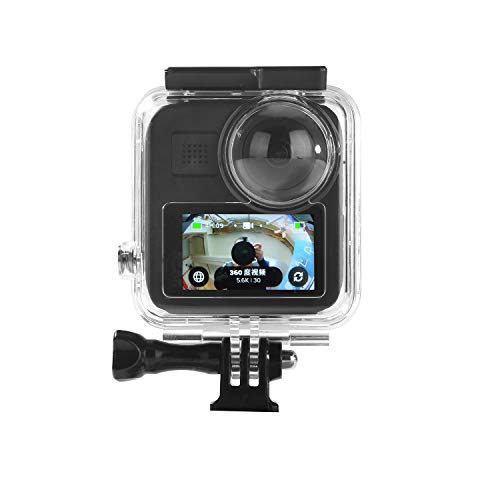 Wasserdichtes Gehäuse für GoPro Max Action-Kamera, Unterwasser-Tauch-Schutzhülle, 30 m, mit Halterungszubehör von Sruim