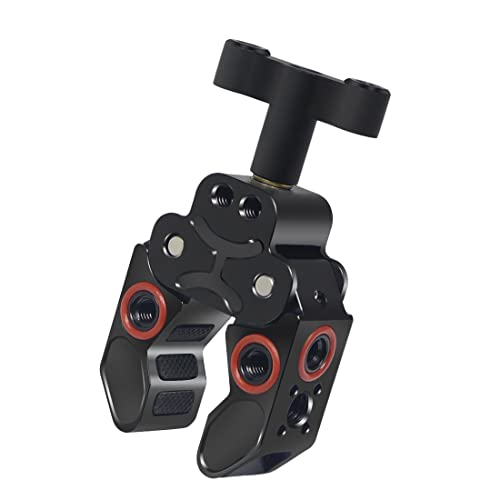 Super Klemme, Kamera-Klemmhalterung mit Positionierungsstift für ARRI-Standard, 1/4-Zoll-20 & 3/8-Zoll-16-Gewinde, vielseitig, Zubehör, kompatibel mit Gopro/Monitor/LED-Lichtern/Blitz/Mikrofon Super Klemme, Kamera-Klemmhalterung mit Positionierungsstift für ARRI-Standard, 1/4-Zoll-20 & 3/8-Zoll-16-Gewinde, vielseitig, Zubehör, kompatibel mit Gopro/Monitor/LED-Lichtern/Blitz/Mikrofon von SRUIM