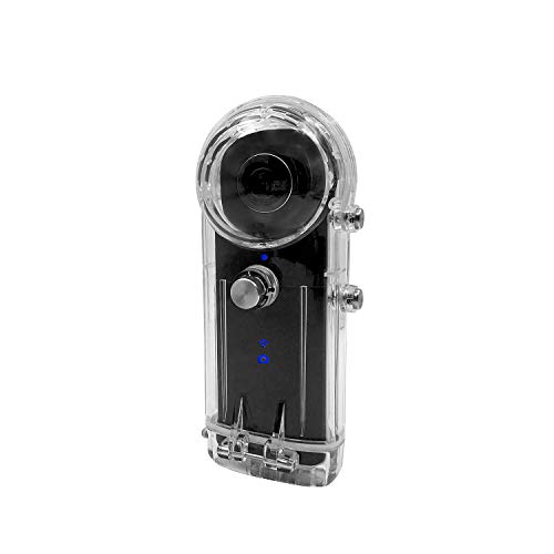 Wasserdichtes Gehäuse für Ricoh Theta Sphärische Kameras (V, S & SC, SC2) mit 30M Schutzhülle Zubehör für Unterwasser-Taucher von SRUIM