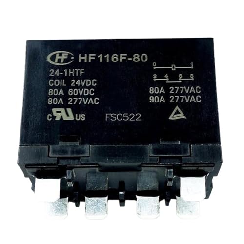 HF116F-80-24-1HTF HF116F80241HTF DC24V 24VDC 24V 80A Relais 6PIN(Size:3PCS) von SRWNMTGFK