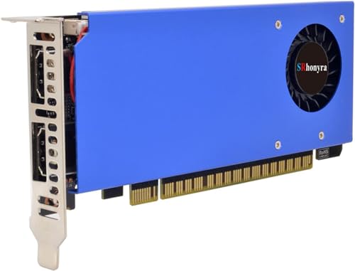 SRhonyra GeForce GTX 1050 Ti 4GB HDMIx2 Low Profile Grafikkarte SFF GPU GDDR5 Dual Monitor Display Grafikkarte 128 Bit PCIe 3.0 x16 Bus Powered Support HDCP 2.2 von SRhonyra