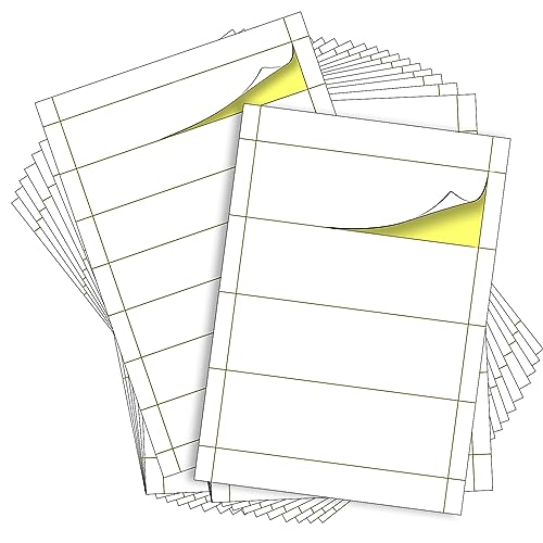 SRunDe 30 Blatt Etiketten Selbstklebend Ordnerrücken Selbstklebend Bedruckbare Ordneretiketten Selbstklebendes A4-Druckpapier Kompatibel mit Tintenstrahl- und Laserdruckern Rückenschilder Schreibbar von SRunDe