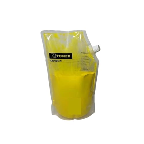 SRxBKC 1 kg Beutel TN512 Tonerpulver kompatibel Kompatibel mit C454 C554 Kopierer-Toner-Nachfüllung(Y-1000g) von SRxBKC
