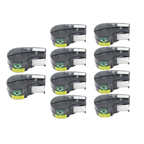 SRxBKC 5 oder 10 Packersatz-Chipband Kompatibel mit Etiketten, die mit M21-750-427 Kompatibel mit Handheld-Label-Hersteller M210 M211 M210-LAB kompatibel sind(10PC New M21-750-427) von SRxBKC