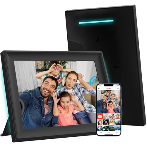 32GB Digitaler Bilderrahmen Mit LED-Licht FRAMEO 10,1 Zoll WiFi, 1280 x 800 HD IPS LCD-Touchscreen Automatische Drehung 32 GB Speicher Teilen Sie Momente Sofort über Die Frameo-App Von überall 32GB Digitaler Bilderrahmen Mit LED-Licht FRAMEO 10,1 Zoll WiFi, 1280 x 800 HD IPS LCD-Touchscreen Automatische Drehung 32 GB Speicher Teilen Sie Momente Sofort über Die Frameo-App Von überall von SSA