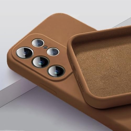 Flüssigsilikon für Samsung Galaxy S25 S24 S23 S22 S21 S20 Ultra Plus FE A73 A54 A53 A52 4G 5G Fashion Soft Cover Funda, braun, für Galaxy S21 Flüssigsilikon für Samsung Galaxy S25 S24 S23 S22 S21 S20 Ultra Plus FE A73 A54 A53 A52 4G 5G Fashion Soft Cover Funda, braun, für Galaxy S21 von SSASMEU