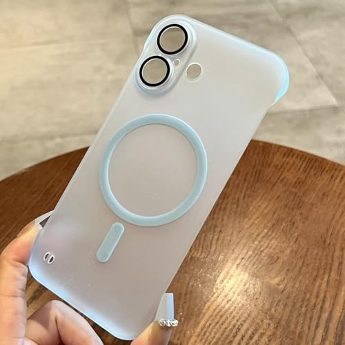 SSASMEU Für iPhone 16 Pro Max Rahmenlose Hülle Wärmestrahlung Randlose Schlanke Matte Hülle für iPhone 11 12 13 14 15 Pro Max 16 Plus, Blau, Für iPhone15 ProMax SSASMEU Für iPhone 16 Pro Max Rahmenlose Hülle Wärmestrahlung Randlose Schlanke Matte Hülle für iPhone 11 12 13 14 15 Pro Max 16 Plus, Blau, Für iPhone15 ProMax von SSASMEU