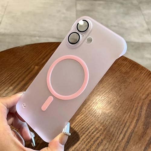 SSASMEU Für iPhone 16 Pro Max Rahmenlose Hülle Wärmestrahlung Randlose Schlanke Matte Hülle für iPhone 11 12 13 14 15 Pro Max 16 Plus, Pink, Für iPhone 15 ProMax SSASMEU Für iPhone 16 Pro Max Rahmenlose Hülle Wärmestrahlung Randlose Schlanke Matte Hülle für iPhone 11 12 13 14 15 Pro Max 16 Plus, Pink, Für iPhone 15 ProMax von SSASMEU