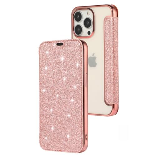 SSASMEU Glitzernde Bling-Leder-Brieftaschen-Flip-Handyhülle für iPhone 16 15 14 13 12 11 Pro Max XR X 7 Plus Galvanisierte Glitzer-Silikonhüllen, Pink, für iPhone 16 ProMax SSASMEU Glitzernde Bling-Leder-Brieftaschen-Flip-Handyhülle für iPhone 16 15 14 13 12 11 Pro Max XR X 7 Plus Galvanisierte Glitzer-Silikonhüllen, Pink, für iPhone 16 ProMax von SSASMEU