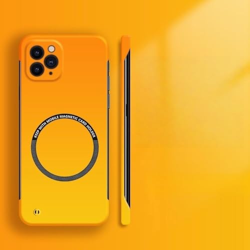 SSASMEU Harte PC-Farbverlaufsfarbe, rahmenlose Handyhülle für iPhone 16 15 14 Plus 13 12 11 Pro X XR Xs Max, magnetische, Matte, dünne Hülle, orange, für iPhone 15 Plus SSASMEU Harte PC-Farbverlaufsfarbe, rahmenlose Handyhülle für iPhone 16 15 14 Plus 13 12 11 Pro X XR Xs Max, magnetische, Matte, dünne Hülle, orange, für iPhone 15 Plus von SSASMEU