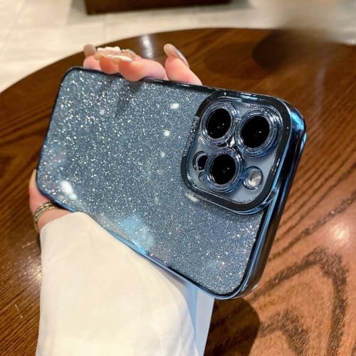 SSASMEU Luxuriöse, gerade Kantenbeschichtung, glitzernde Silikonhülle für iPhone 16 15 14 13 12 11 Pro Max X XR 7 8 Plus SE2022, weiche Paillettenhülle, Sierra Blue, für iPhone 16pro SSASMEU Luxuriöse, gerade Kantenbeschichtung, glitzernde Silikonhülle für iPhone 16 15 14 13 12 11 Pro Max X XR 7 8 Plus SE2022, weiche Paillettenhülle, Sierra Blue, für iPhone 16pro von SSASMEU