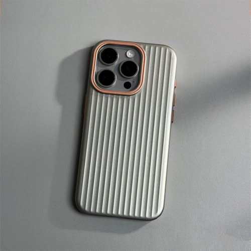 SSASMEU Luxuriöse, gewellte, Matte, stoßfeste Hülle für iPhone 16 15 14 13 12 Pro Max Plus, luxuriöse, gewellte, rutschfeste Stoßstange, Harte PC-Abdeckung, Titangrau, für iPhone 14Pro Max SSASMEU Luxuriöse, gewellte, Matte, stoßfeste Hülle für iPhone 16 15 14 13 12 Pro Max Plus, luxuriöse, gewellte, rutschfeste Stoßstange, Harte PC-Abdeckung, Titangrau, für iPhone 14Pro Max von SSASMEU