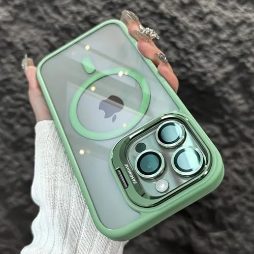 SSASMEU Luxuriöse, magnetische, stoßfeste Handyhülle für iPhone 15 14 13 12 11 16 Pro Max 16 Plus 16E, Standglas-Objektivschutzhülle, Hellgrün, für iPhone 16E SSASMEU Luxuriöse, magnetische, stoßfeste Handyhülle für iPhone 15 14 13 12 11 16 Pro Max 16 Plus 16E, Standglas-Objektivschutzhülle, Hellgrün, für iPhone 16E von SSASMEU