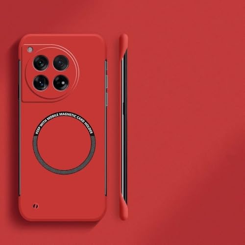 SSASMEU Luxuriöse, ultradünne, rahmenlose Magnethülle für Oneplus 12 12R 11 11R 10T 10R 10 Pro, schlanke, Harte PC-Matte Telefonabdeckung, rot, für Oneplus 12R SSASMEU Luxuriöse, ultradünne, rahmenlose Magnethülle für Oneplus 12 12R 11 11R 10T 10R 10 Pro, schlanke, Harte PC-Matte Telefonabdeckung, rot, für Oneplus 12R von SSASMEU