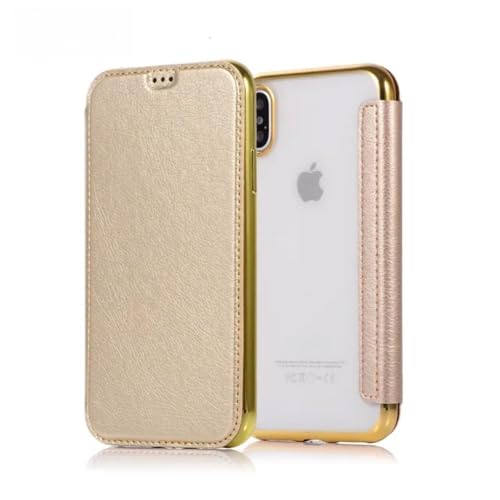 SSASMEU Luxuriöse Brieftaschen-Flip-Handyhülle für iPhone 16 Pro MAX 15 14 Plus 13 12 11 Leder X XR XS Max Stoßfeste, durchsichtige Rückseite, Gold, für iPhone 12ProMax SSASMEU Luxuriöse Brieftaschen-Flip-Handyhülle für iPhone 16 Pro MAX 15 14 Plus 13 12 11 Leder X XR XS Max Stoßfeste, durchsichtige Rückseite, Gold, für iPhone 12ProMax von SSASMEU