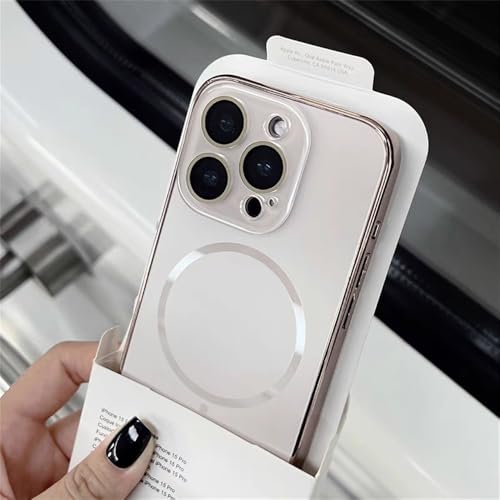SSASMEU Luxuriöse Schutzhülle aus mattiertem Glas für iPhone 16 15 14 13 12 Pro Max, magnetische kabellose Ladehülle, Wüstengold, für iPhone 14 Pro Max SSASMEU Luxuriöse Schutzhülle aus mattiertem Glas für iPhone 16 15 14 13 12 Pro Max, magnetische kabellose Ladehülle, Wüstengold, für iPhone 14 Pro Max von SSASMEU
