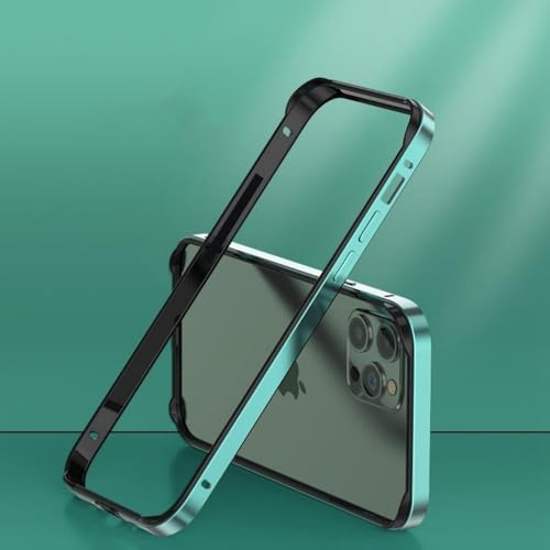 SSASMEU Luxuriöse Stoßstangenhülle für iPhone 16 15 14 13 12 11 Pro Xs Max Plus X XR Aluminiumlegierung Metall Silikon Antikollisions-Telefonrahmen, grün, für iPhone 14 Plus SSASMEU Luxuriöse Stoßstangenhülle für iPhone 16 15 14 13 12 11 Pro Xs Max Plus X XR Aluminiumlegierung Metall Silikon Antikollisions-Telefonrahmen, grün, für iPhone 14 Plus von SSASMEU