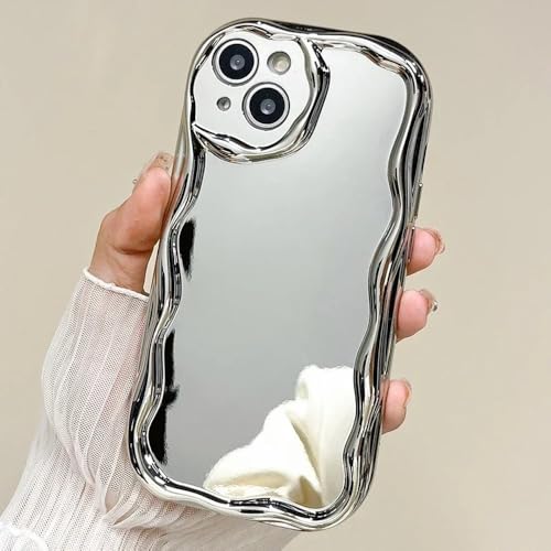 SSASMEU Luxuriöse galvanisierte Handyhülle für iPhone 16 15 14 12 11 13 Pro Max XS XR 7 8 6 Plus Silberspiegel Stoßfeste Stoßstangenabdeckung, Silber, für iPhone 14 SSASMEU Luxuriöse galvanisierte Handyhülle für iPhone 16 15 14 12 11 13 Pro Max XS XR 7 8 6 Plus Silberspiegel Stoßfeste Stoßstangenabdeckung, Silber, für iPhone 14 von SSASMEU