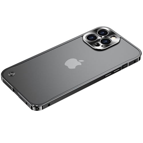SSASMEU Metall-Handyhüllen für iPhone 16 15 13 14 Pro Max Cover 14 Plus Magnetische Aluminiumrahmen-Handyhülle für iPhone 11 12Mini 16ProMax, Schwarz, Für iPhone 15Plus SSASMEU Metall-Handyhüllen für iPhone 16 15 13 14 Pro Max Cover 14 Plus Magnetische Aluminiumrahmen-Handyhülle für iPhone 11 12Mini 16ProMax, Schwarz, Für iPhone 15Plus von SSASMEU