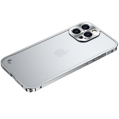 SSASMEU Metall-Handyhüllen für iPhone 16 15 13 14 Pro Max Cover 14 Plus Magnetische Aluminiumrahmen-Handyhülle für iPhone 11 12Mini 16ProMax, Silber, für iPhone 14Pro SSASMEU Metall-Handyhüllen für iPhone 16 15 13 14 Pro Max Cover 14 Plus Magnetische Aluminiumrahmen-Handyhülle für iPhone 11 12Mini 16ProMax, Silber, für iPhone 14Pro von SSASMEU