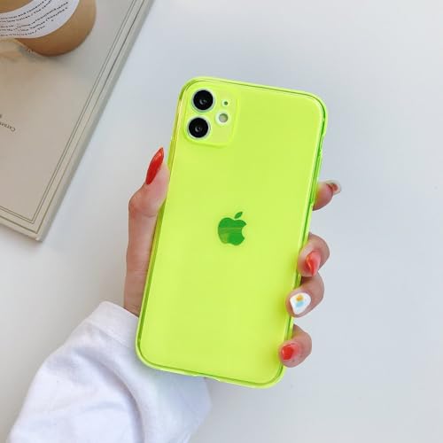 SSASMEU Neon-Fluoreszierende Handyhülle für iPhone 16 15 14 13 12 Mini 11 Pro Max XS X XR 7 8 Plus SE 3 Transparente, weiche TPU-Klarsichthülle, gelb, für iPhone 7,8 SSASMEU Neon-Fluoreszierende Handyhülle für iPhone 16 15 14 13 12 Mini 11 Pro Max XS X XR 7 8 Plus SE 3 Transparente, weiche TPU-Klarsichthülle, gelb, für iPhone 7,8 von SSASMEU
